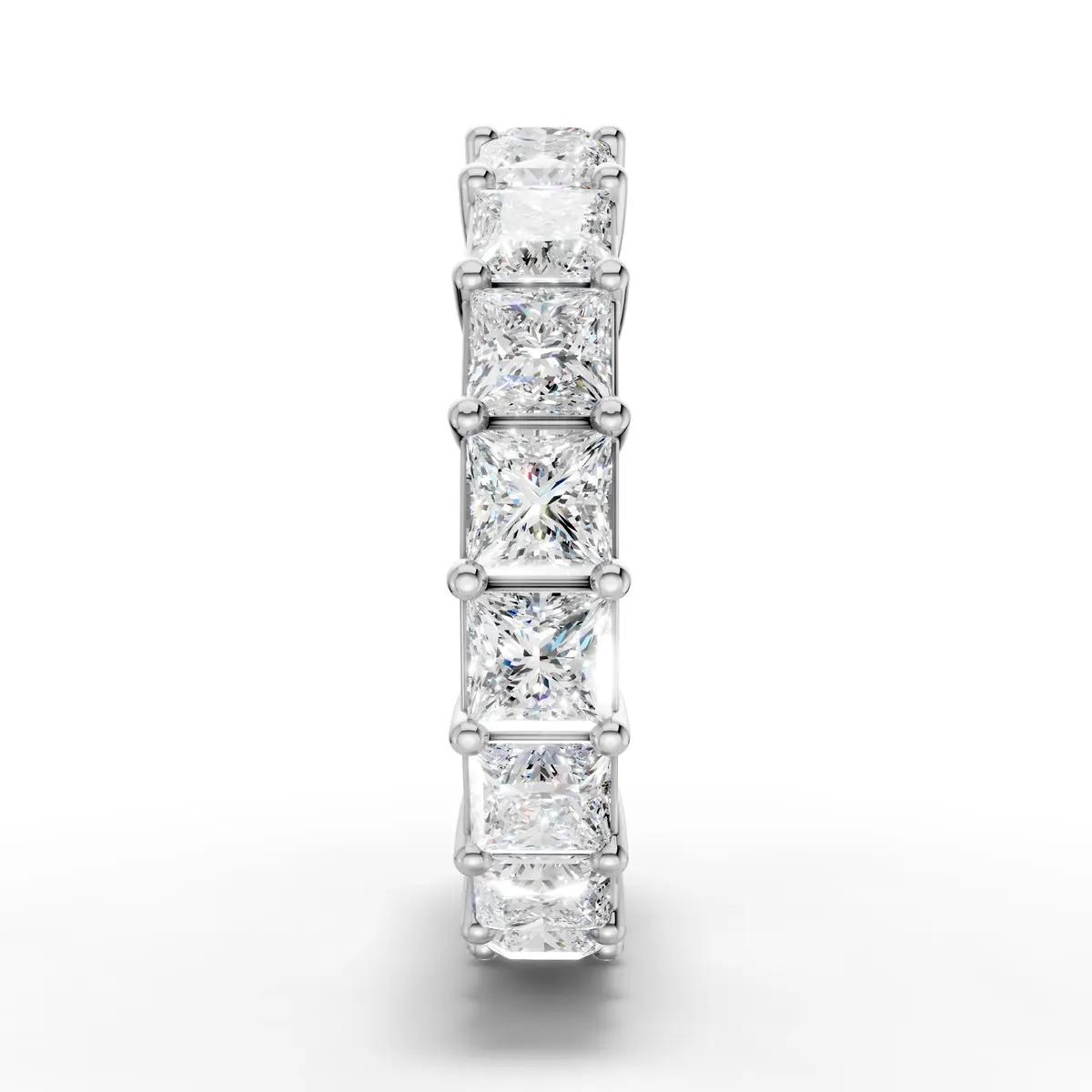 Princess Cut Diamond Ear Cuff Hoop